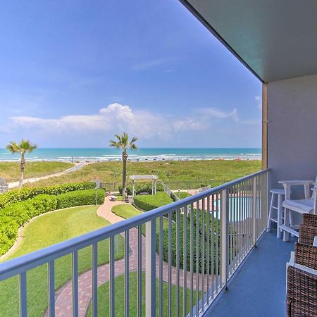 Sunny Oceanfront Condo On South Padre Island Beach Bagian luar foto
