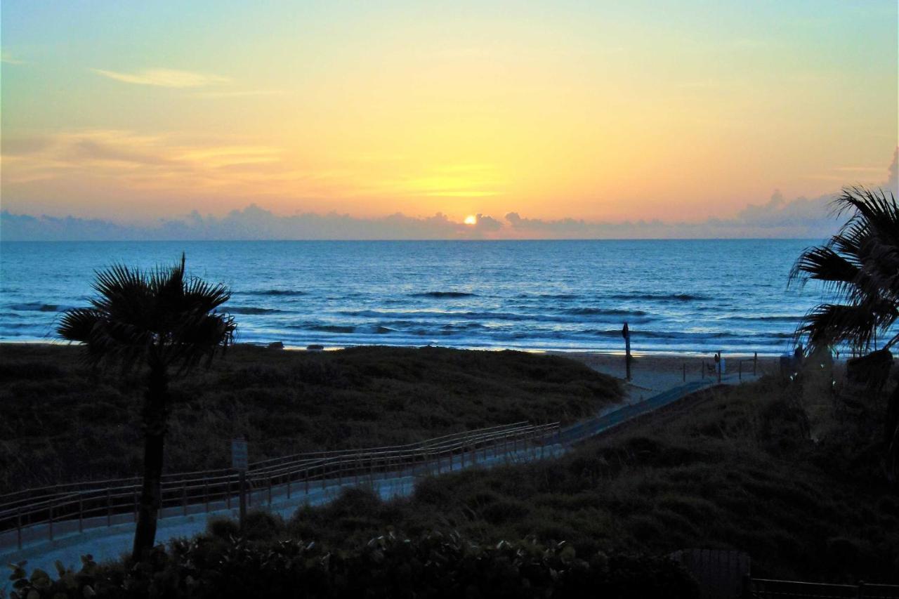 Sunny Oceanfront Condo On South Padre Island Beach Bagian luar foto