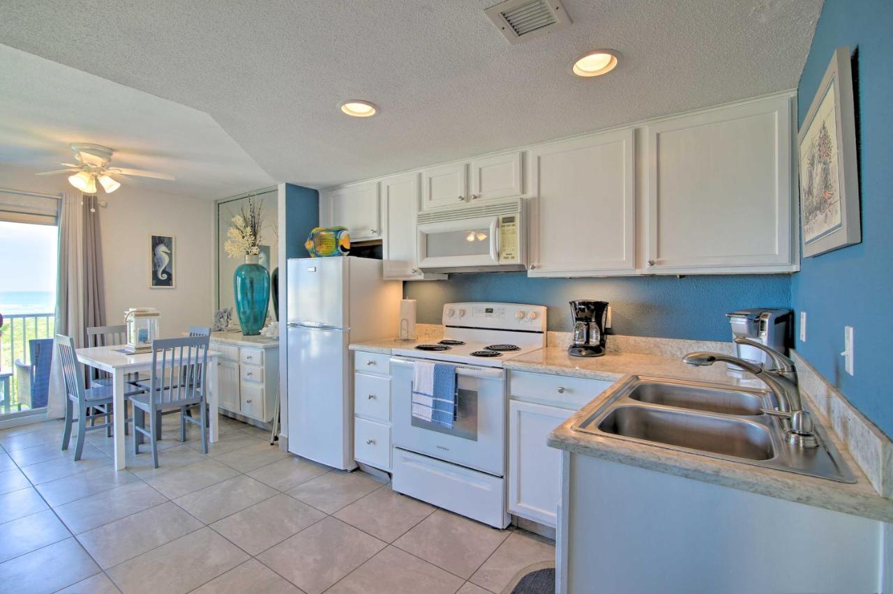 Sunny Oceanfront Condo On South Padre Island Beach Bagian luar foto