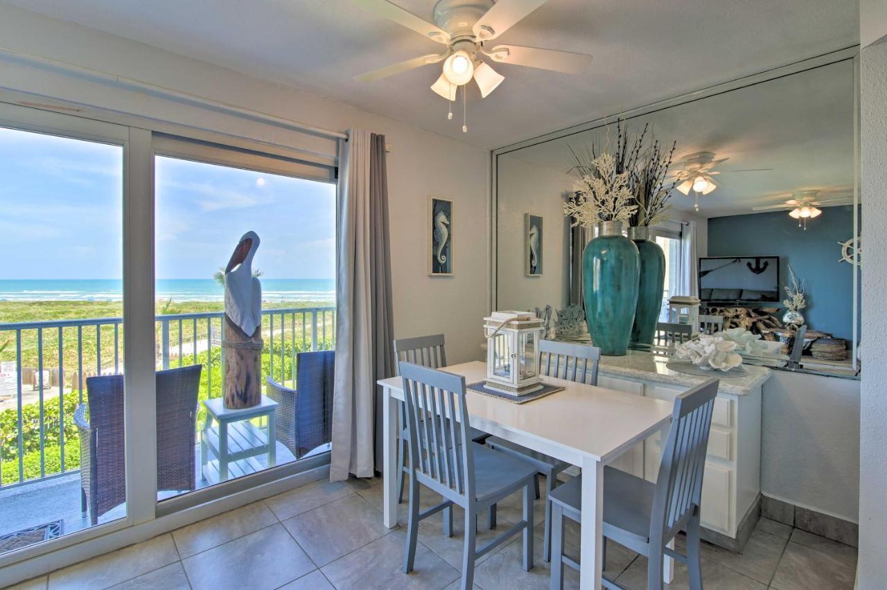 Sunny Oceanfront Condo On South Padre Island Beach Bagian luar foto