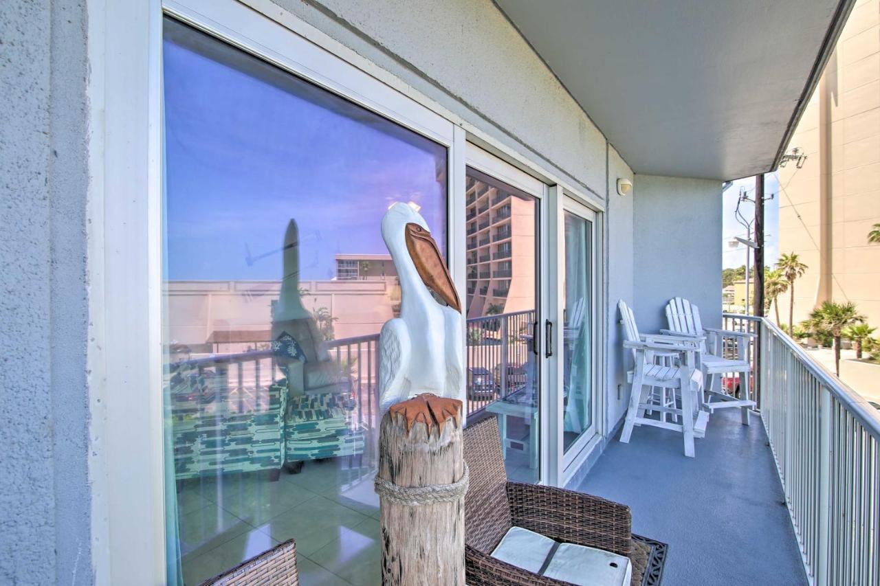 Sunny Oceanfront Condo On South Padre Island Beach Bagian luar foto