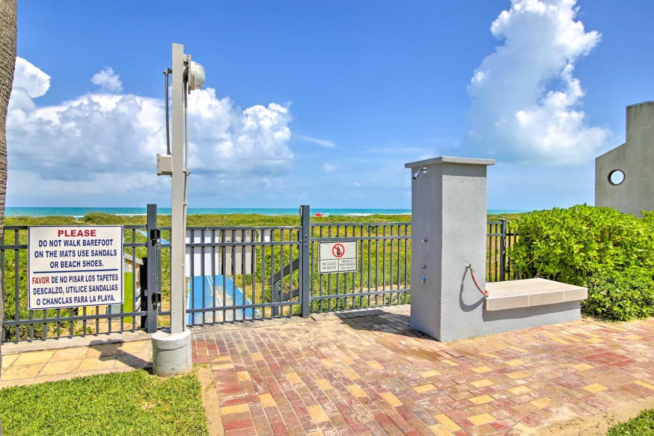 Sunny Oceanfront Condo On South Padre Island Beach Bagian luar foto