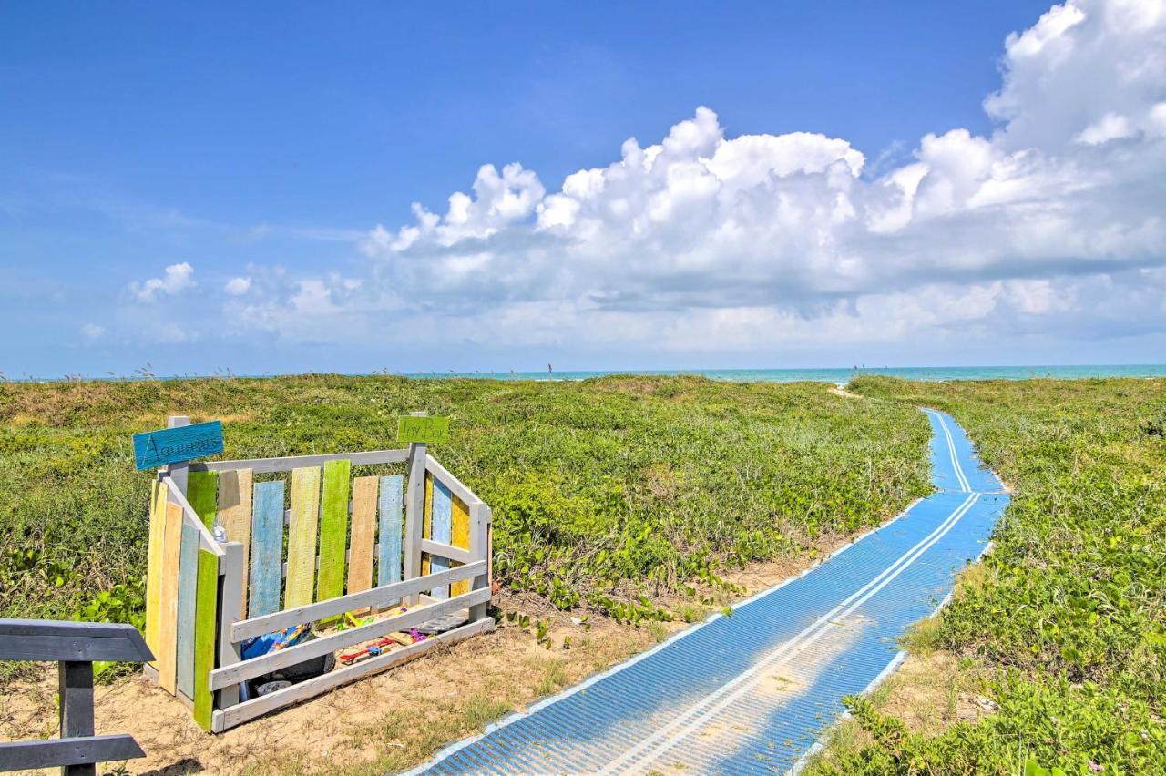Sunny Oceanfront Condo On South Padre Island Beach Bagian luar foto